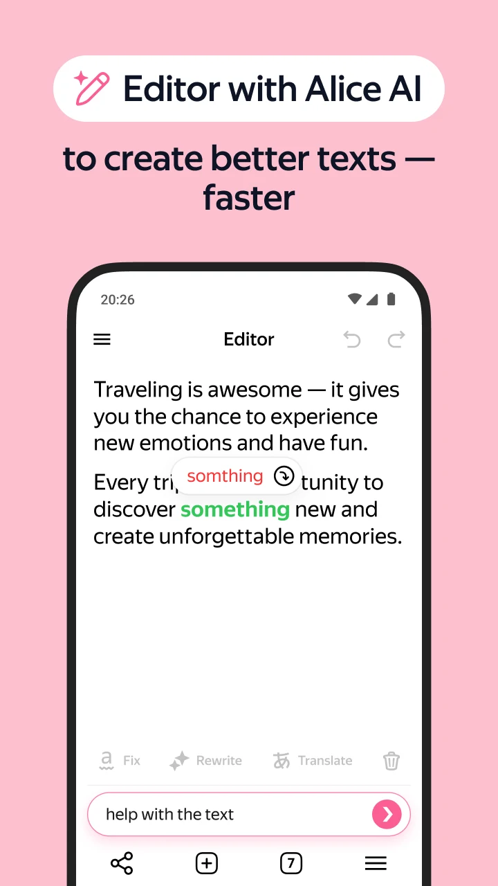 Yandex Browser with Alice AI screenshot